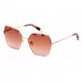 Okulary przeciwsłoneczne FURLA dla kobiet SFU599V58300K Motyl Havana Oprawa acetatowa Brązowe soczewki gradientowe 58mm