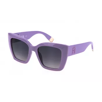Okulary przeciwsłoneczne FURLA dla kobiet SFU710-5403NN Kocie oko Havana Brązowy gradient 54mm