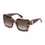 Okulary przeciwsłoneczne FURLA dla kobiet SFU883-530XAP Oprawka Havana/Brąz Acetat Soczewki brązowe gradient 53/20/140 mm