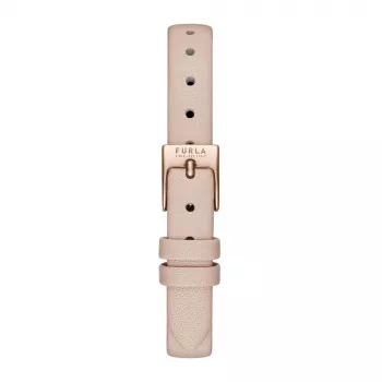 Zegarek damski FURLA WW00018008L3 38mm Stal nierdzewna Kwarcowy Analogowy Srebrna tarcza Czarny pasek skórzany