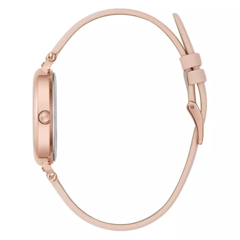 Zegarek damski FURLA WW00018008L3 38mm Stal nierdzewna Kwarcowy Analogowy Srebrna tarcza Czarny pasek skórzany