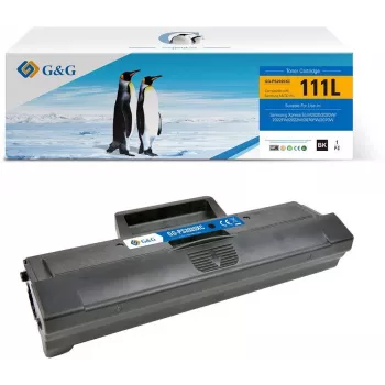 G&G 14148 kaseta z tonerem kompatybilna z Samsung MLT-D111L / HP SU799A - czarna, o zwiększonej wydajności (1800 stron)