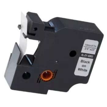 G&G BB-D-G-D1-45803 Kompatybilna taśma do etykiet dla DYMO 45803, biała, 19mm x 7m