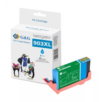 G&G Kompatybilny wkład atramentowy HP 903XL o wysokiej wydajności, cyan (T6M03AE) 18844