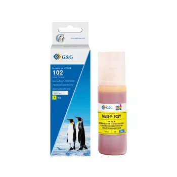 G&G Kompatybilna butelka z tuszem żółta do Epson 102 / C13T03R440 (70 ml, barwnikowy) 20696