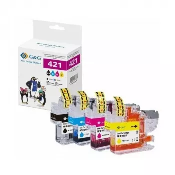 G&G GP-B421BKCMY-4P Zestaw 4 wkładów atramentowych kompatybilnych z HP OfficeJet Pro (czarny, cyjan, magenta, żółty) o wysokiej wydajności 950XL/951XL
