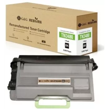 G&G Reborn Kompatybilny Toner do Brother TN-3480 (21179) - Czarny, Wysoka Wydajność, 8000 Stron