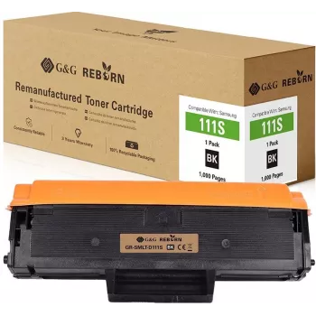 G&G Reborn Regenerowany wkład tonerowy do Samsung MLT-D111S / SU810A - Czarny (1 000 stron) - 21324