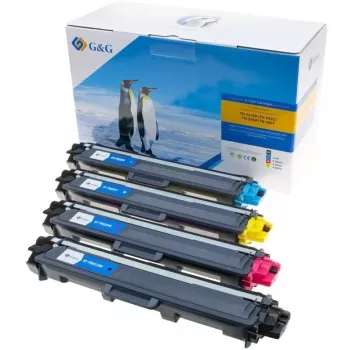 G&G Toner 4-Pack do Brother TN241/TN242/TN245/TN246 Czarny, Cyjan, Magenta, Żółty