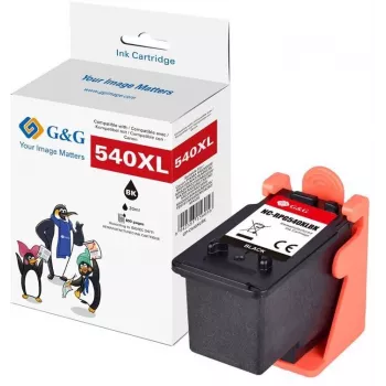 G&G XL Wysokowydajny wkład atramentowy kompatybilny z Canon PG-540XL (Czarny, 600 stron) - 14689