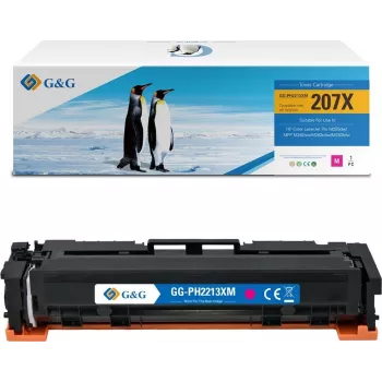 G&G XL Toner Kompatybilny z HP 207X/ W2213X (Z Chipem) Magenta
