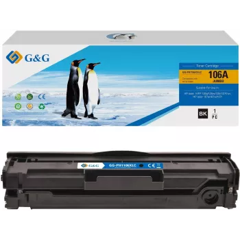 G&G XXL Toner Cartridge Compatible z HP 106A / W1106A (High Yield) Black