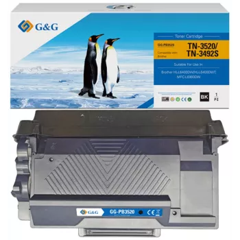 G&G XXXL Toner Compatible z Brother TN-3520 (14298) - Czarny, Extra High Yield