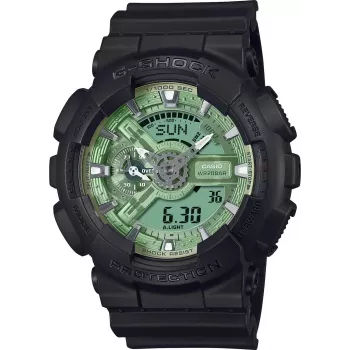 G-SHOCK GA-110CD-1A3ER Analogowo-Cyfrowy Czarny Zegarek Sportowy z Żywicy