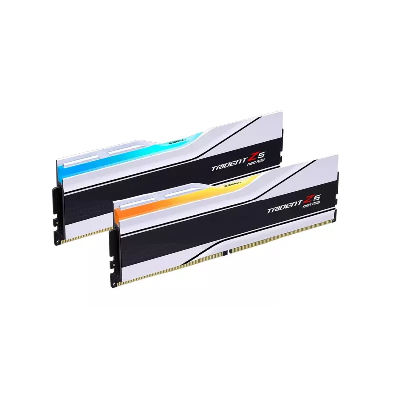 G.Skill Trident Z5 Neo RGB 48 GB (2x 24 GB) DDR5-6400 CL32 Biały AMD EXPO Zestaw pamięci F5-6400J3239F24GX2-TZ5NRW