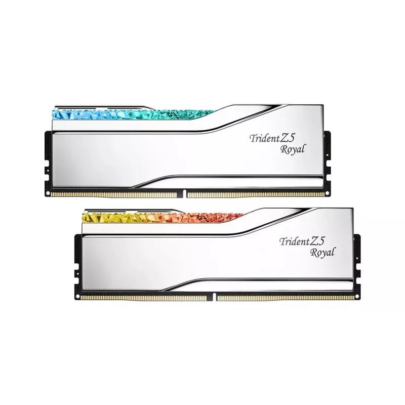 G.Skill Trident Z5 Royal RGB 48GB (2x24GB) DDR5-8400 CL40 zestaw pamięci do komputera stacjonarnego - polerowane srebro
