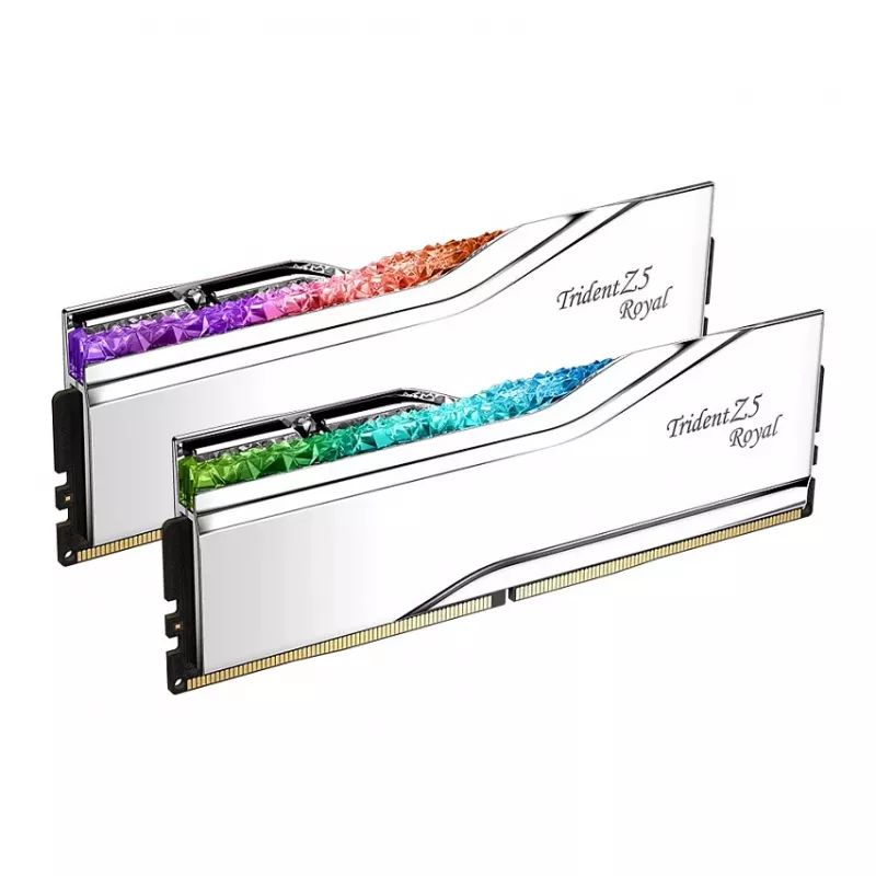 G.Skill Trident Z5 Royal RGB 48GB (2x24GB) DDR5-8400 CL40 zestaw pamięci do komputera stacjonarnego - polerowane srebro