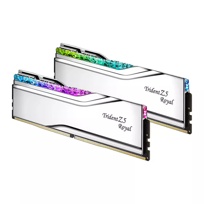 G.Skill Trident Z5 Royal RGB 48GB (2x24GB) DDR5-8400 CL40 zestaw pamięci do komputera stacjonarnego - polerowane srebro