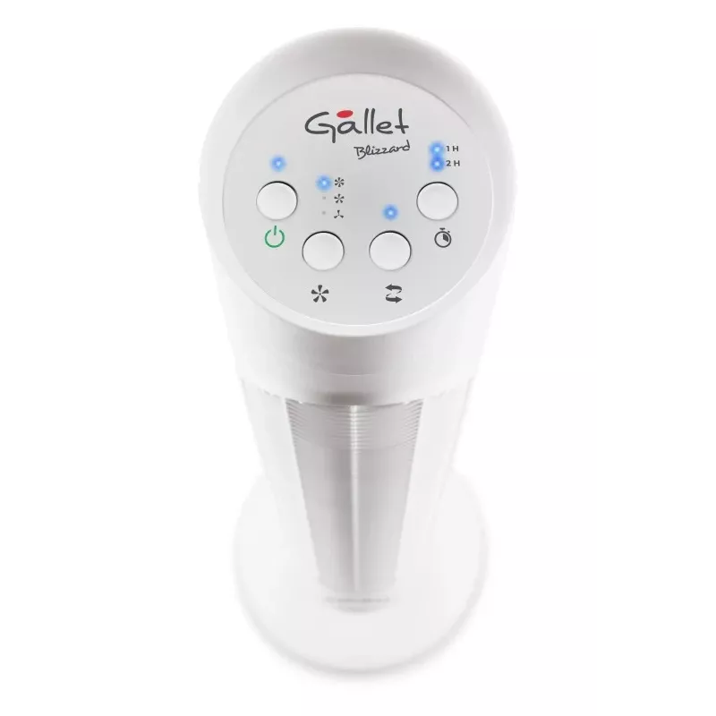 Gallet GALVEN82T Wentylator wieżowy 45W 23cm 3 prędkości Oscylacja Pilot zdalnego sterowania Biały