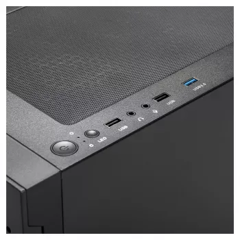 Obudowa Gamdias Talos E3 Mesh RGB Mid Tower ATX z hartowanymi szkłami (czarna)