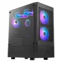 Obudowa Gamdias Talos E3 Mesh RGB Mid Tower ATX z hartowanymi szkłami (czarna)