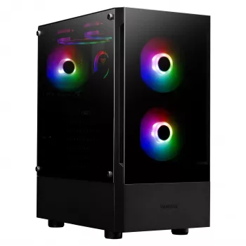 Obudowa GAMDIAS Talos E3 RGB Mid Tower ATX z hartowanym szkłem (czarna)