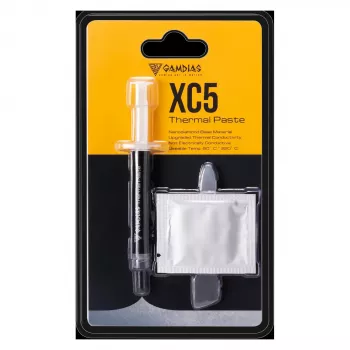 Pasta termoprzewodząca GAMDIAS XC5 4g Szara Wysokowydajna 10,5 W/mK Nieprzewodząca Strzykawka