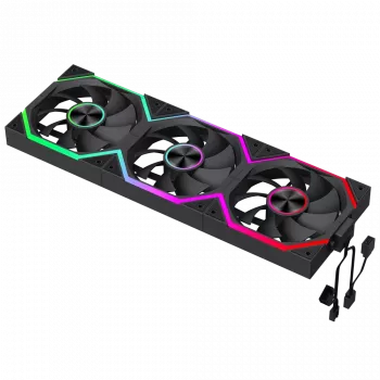 Gamemax FN12A-N2 WL Wentylator obudowy Czarny
