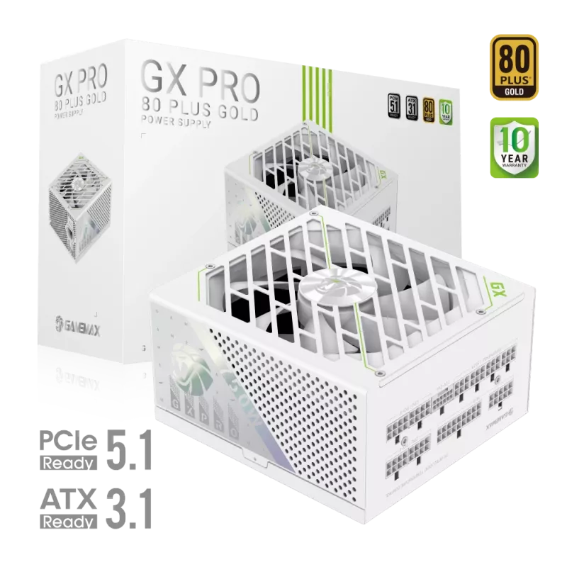 GAMEMAX GX PRO 750G WH 750W 80+ Gold Modular Power Supply