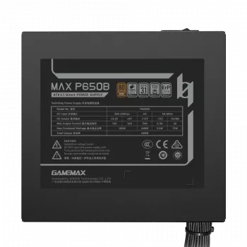 GAMEMAX MAX P650B 650W Bronze Non-Modular Power Supply