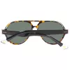 GANT GRS2003TOBLK2 Męskie okulary przeciwsłoneczne prostokątne - czarna oprawka, szare szkła, 58mm