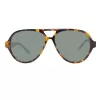 GANT GRS2003TOBLK2 Męskie okulary przeciwsłoneczne prostokątne - czarna oprawka, szare szkła, 58mm