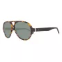 GANT GRS2003TOBLK2 Męskie okulary przeciwsłoneczne prostokątne - czarna oprawka, szare szkła, 58mm