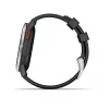Garmin Approach S44 Silver Aluminium Bezel with Black Silicone Band