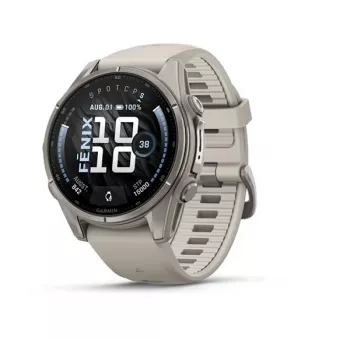 Garmin fenix 9 43 mm Tytanowy z Fog Grey paskiem