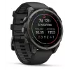 Garmin fenix 9 – 47mm, Carbon Grey DLC Titanium z czarnym silikonowym paskiem