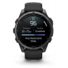 Garmin fenix 9 – 47mm, Carbon Grey DLC Titanium z czarnym silikonowym paskiem