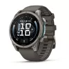 Garmin Fenix 9 – 47 mm tytanowy z silikonowym paskiem Pebble Grey