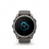 Garmin fenix 9 – 51 mm, tytanowy z silikonowym paskiem Pebble Grey 010-04763-01
