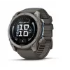 Garmin fenix 9 – 51 mm, tytanowy z silikonowym paskiem Pebble Grey 010-04763-01
