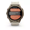 Garmin Fenix 9 Pro – inReach, 43mm Autumn Gold Titanium z opaską silikonową Cream/French Grey