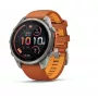 Garmin Fenix 9 Pro – inReach, 47mm Tytan z paskiem silikonowym Autumn Orange/Spark Orange