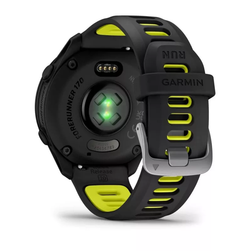 Garmin Forerunner 170 Music, Czarny z czarno-żółtym paskiem Amp Yellow