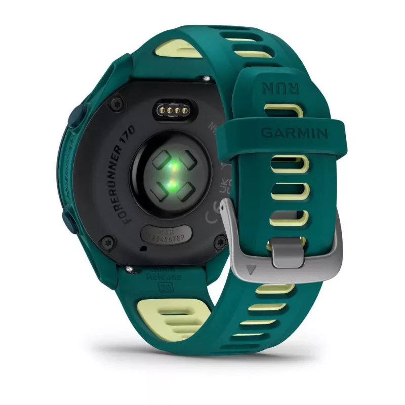 Garmin Forerunner 170 Music, Teal Green z paskiem Teal Green/Citron