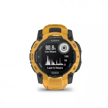 Garmin Instinct 3 – 50 mm, Solar Sunburst z paskiem Sunburst/Szary