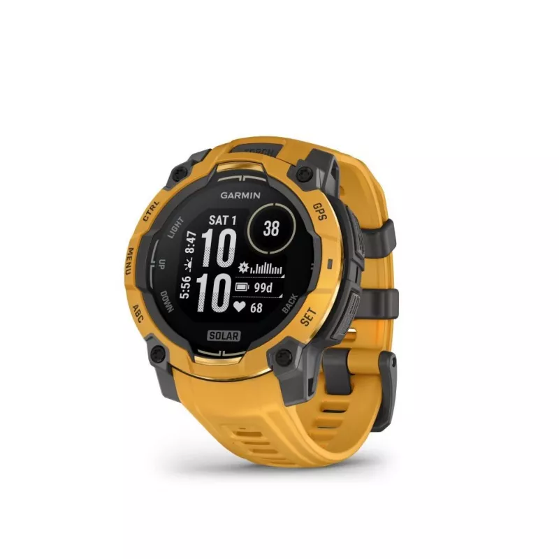 Garmin Instinct 3 Solar 45mm GPS Smartwatch Sunburst z paskiem Sunburst/Szary