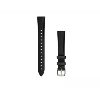 Pasek skórzany do zegarka Garmin Lily 2, 14 mm, czarny