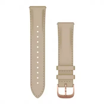 Garmin Quick Release Band (20 mm) Light Sand Włoska Skóra z 18K Różowe Złoto PVD