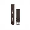 Garmin Quick Release Bands (20 mm) Ciemnobrązowa skóra, srebrne okucia