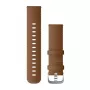 Garmin Quick Release Bands (22 mm) brązowa włoska skóra, srebrne okucia